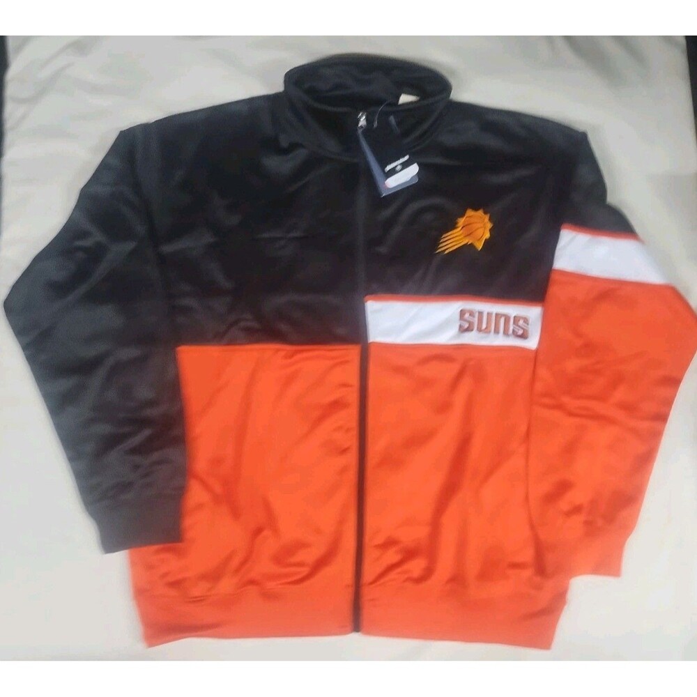 Phoenix Suns Fanatics Track Jacket Mens Size 2XB Black Orange Full Zip NWT